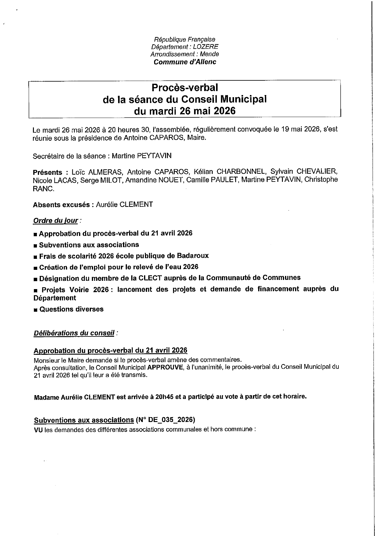 Procs verbal du 26052026 page 0001